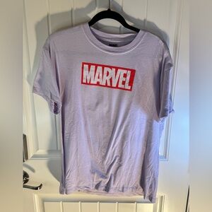 Men’s XS Marvel Black Panther Lavender Tee NEW